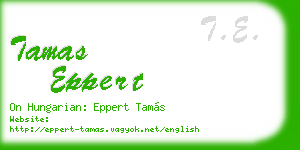 tamas eppert business card
