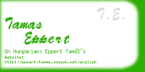 tamas eppert business card